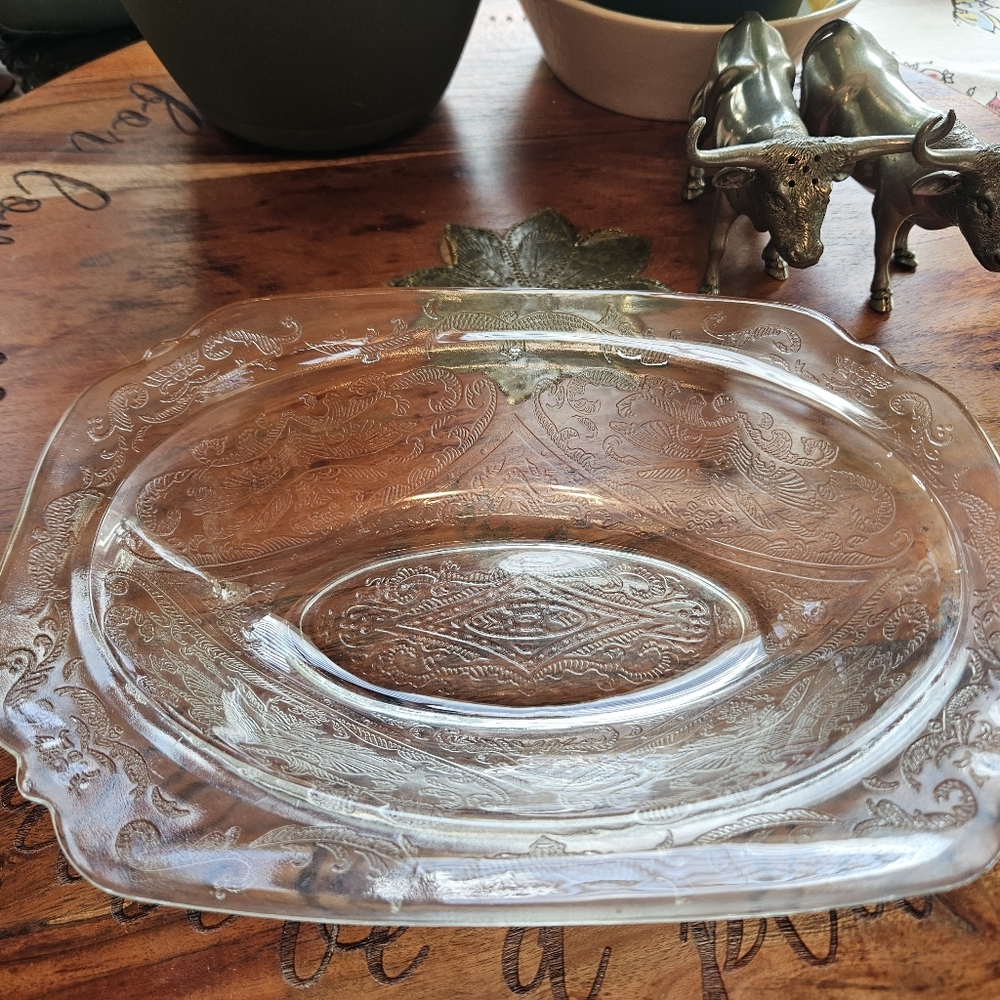 Vintage Federal Glass Serving platter